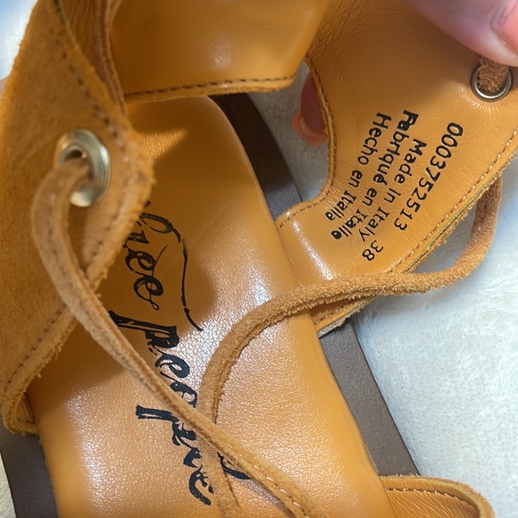 New WO Tags Free People Sun Chaser Tall Gladiator Sandals Sz:38 MSRP:$178 Orange - Picture 10 of 11